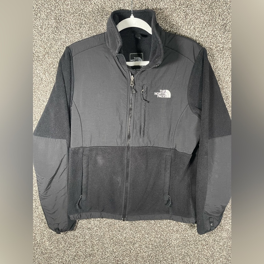 North Face Denali Jacket Womens Medium Black Fleece Full Zip Outdoor Polartec